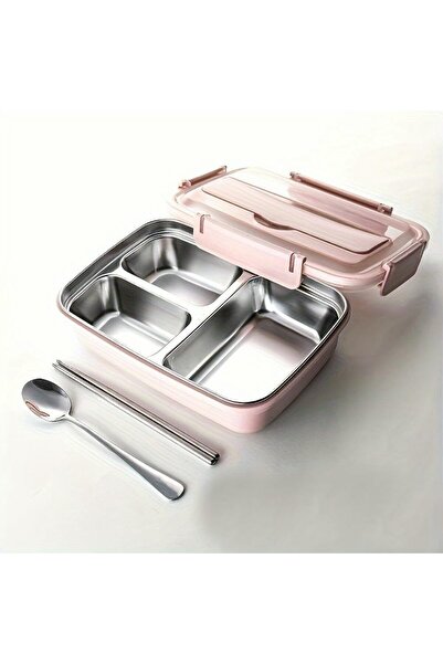 STARSTAR Three-compartment leak-proof lunch box, stainless steel leak-proof c...