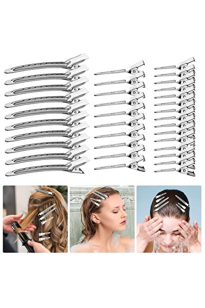 STARSTAR 52-Piece Women's Metal Duckbill Hair Clips, Professional Styling & S...