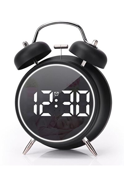 STARSTAR Modern table clock, silent and tick-free analog clock, battery power...