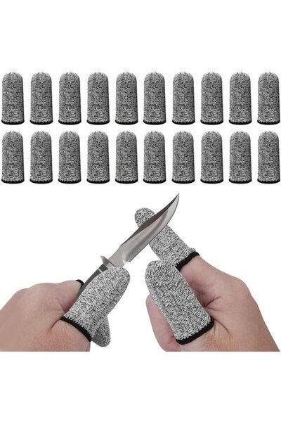 Morvena Picks 20 Protecții Reutilizabile pentru Degete - Protecții Anti-Tăier...