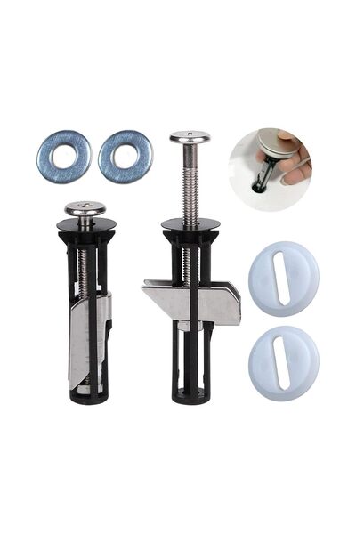 STARSTAR Universal toilet seat bolt kit, screws, quick release, easy installa...