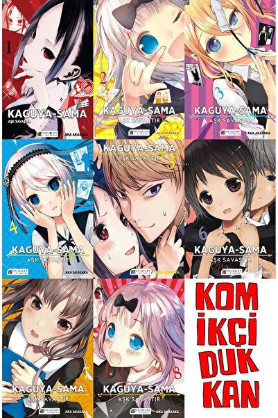 Akıl Çelen Kitaplar KAGUYA-SAMA 1-2-3-4-5-6-7-8 SET (KD 8 KİTAP AKILÇELEN MAN...