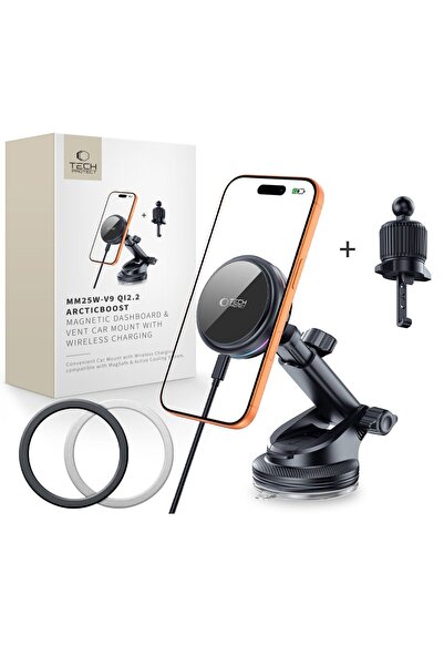 Tech-Protect V9 Arcticboost Încărcător auto wireless magnetic Qi 25W