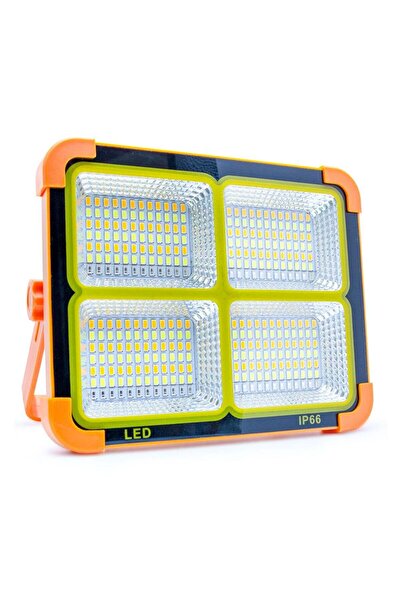 Duravel Rechargeable LED Work Light with Solar Panel, Portable Outdoor Floodl...