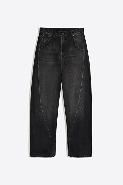 Bershka Düşük bel barrel fit jean