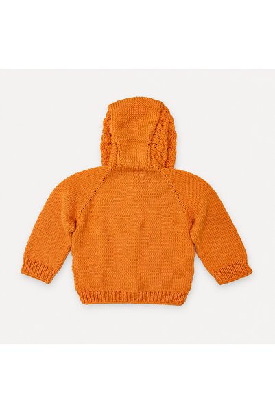 efholde 1 Year Old Hand Knitted Bonbon Candy Model Hat Baby Cardigan (100% Hand Knitted)