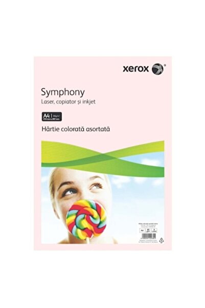 Xerox Hârtie de copiat, roz pastel, Xerox, A4, 160g, 25 coli
