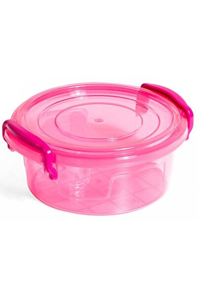 BAMI NETWORK Recipient alimente cu capac fucsia plastic 300ml pentru depozitare