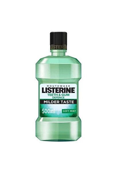 Listerine Mouthwash Teeth and Gum Protection Alcohol-Free Soft Mint Less Inte...
