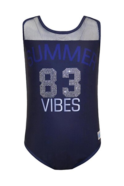 Energiers Ολόσωμο μαγιό "Summer Vibes" μπλε
