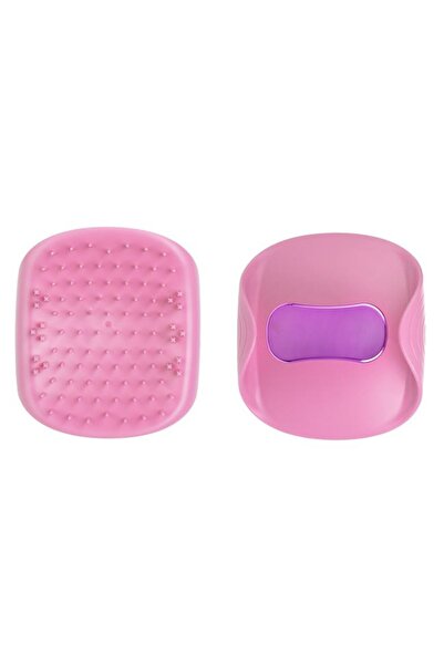 BAMI NETWORK Perie descurcare par cu maner silicon roz 10x9cm