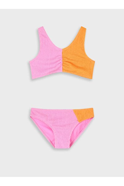 Energiers Σετ μαγιό μπικίνι κορίτσι "Pink & orange" ροζ-πορτοκαλί