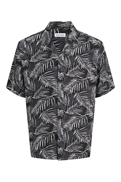 Jack & Jones Πουκάμισο ανδρικό "Jeff resort" μαύρο