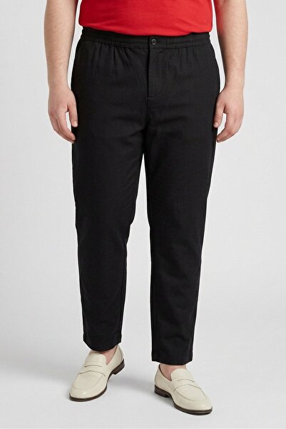 STEEL & JELLY Men Tapered Fit Solid Chino Pants, Black
