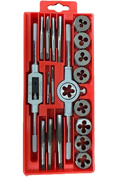 STARSTAR 20Pcs Tungsten Alloy Steel Tap and Die Set, Heavy Duty Threading & T...