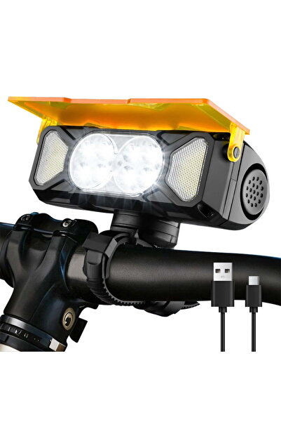 STARSTAR Super bright bicycle light, 2 modes, rechargeable bicycle headlight ...