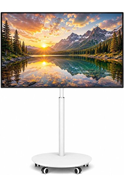 BRANDTECH Premium Swivel Mobile TV Stand for 32–65 Inch TVs, Height Adjustabl...