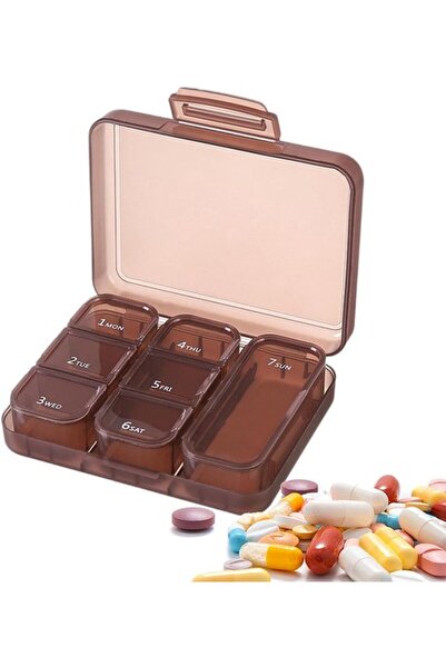 STARSTAR 7-Day Pill Box - Small Medicine Organizer, 7-Day Pill Case, Portable...