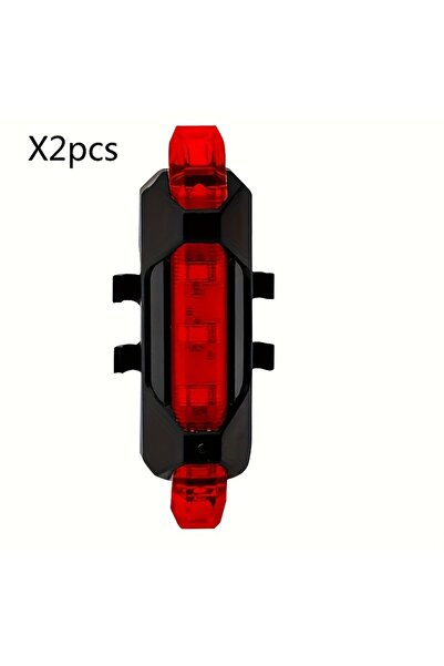 STARSTAR Two bicycle taillights, equipped with USB rechargeable batteries, ea...