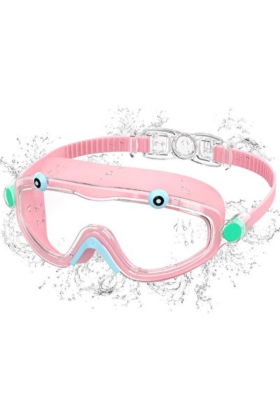 STARSTAR Children's swimming goggles w/large anti-fog frame, one-button silic...