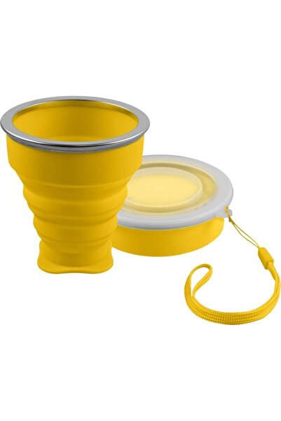 STARSTAR 1 piece - Silicone water bottle - Yellow foldable - Portable travel ...