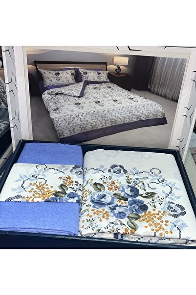 Almira Çift Kişilik Nevresim Takımı Battal Boy %100 Cotton