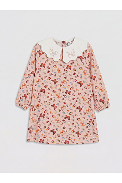 LC Waikiki Rochie de fete florală cu guler Peter Pan