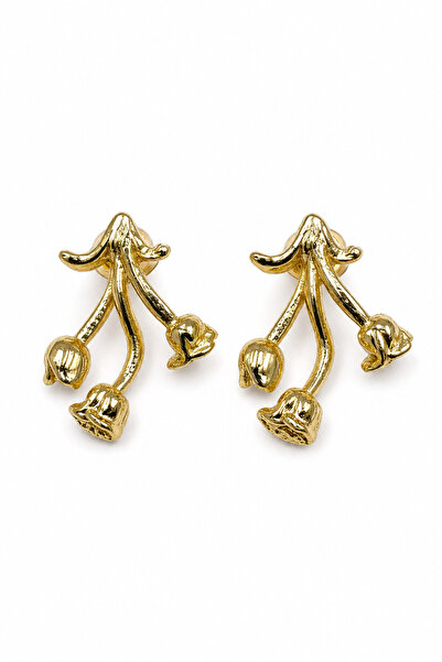 Jack Ferrero Yellow Color Floral Motif Dangle Bijoux Earrings - Stylish Desig...
