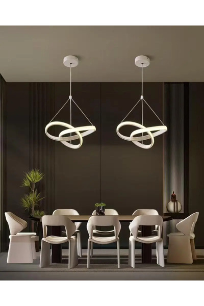 luminastar Lustră LED suspendată 28W, carcasă albă, înălțime reglabilă