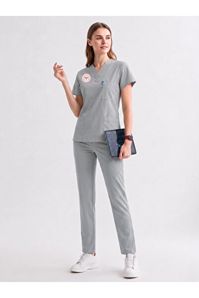 ÜÇAS UNIFORM TEKNİK HİZMETLER FORMASI TAKIM YENİ YÖNETMELİĞE UYGUN SOFT GREY