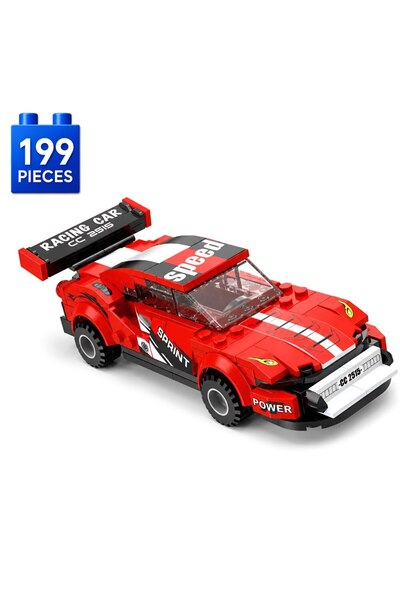 Minibric Set de Constructie cu Piese Tip Blocuri Construit 199 Piese WindRace...