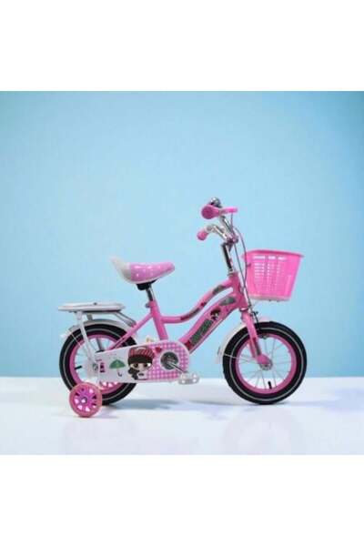 JOYBOX Rain Princess Bicycle – Training Wheels and Front Basket 12 inch