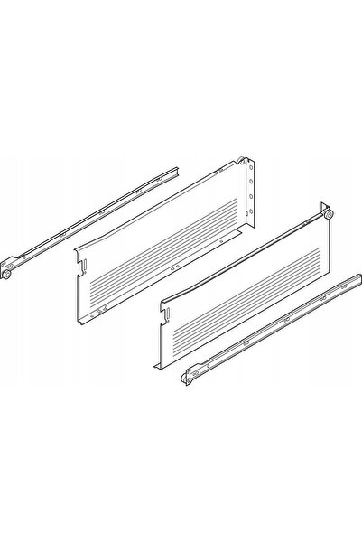 NO BRAND Sertar BLUM 320H3500C15 METABOX cu extensie parțială, 350mm H=150mm,...