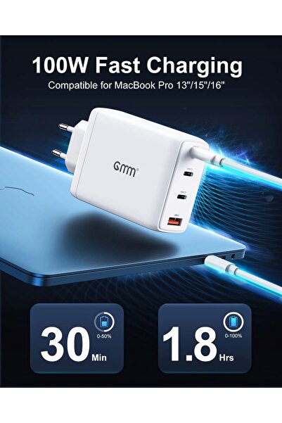 NO BRAND Încărcător GMM Network 120W USB-C, sursă de alimentare H104