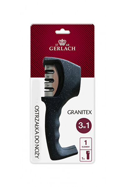 Gerlach GRANITEX Ascuțitor de cuțite 3-în-1 din oțel diamantat