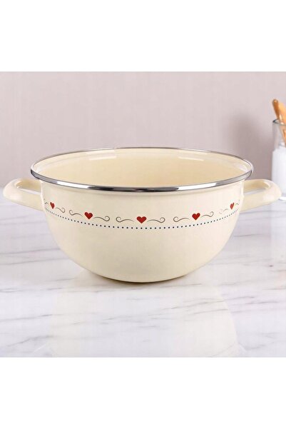 Orion Bol de bucătărie emailat pentru amestecat aluat sau salată, 33 cm, 5L