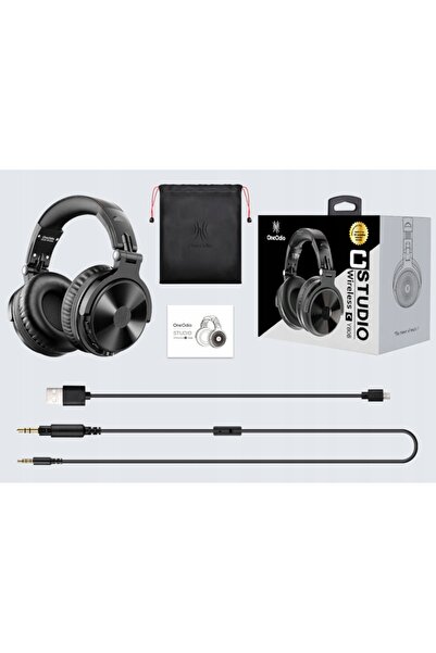 Oneodio Căști wireless Bluetooth cu prindere pe ureche, negre, 80H PRO-C
