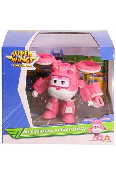 NO BRAND Super Wings avion de acțiune articulat Dizzy 8cm