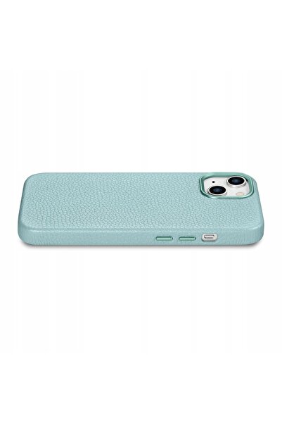 NO BRAND Husă din piele pentru iPhone 14 Plus cu sistem magnetic MagSafe, din...