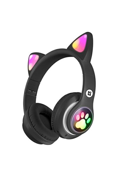 Defender Căști wireless cu urechi de pisică și lumină LED Freemotion Bluetooth