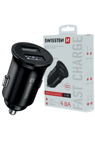 SWISSTEN ÎNCĂRCĂTOR AUTO RAPID 2x USB-C 45W