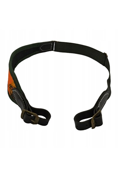 NO BRAND Curea de armă HUNTER camo-portocaliu, reglabilă, pentru vânătoare