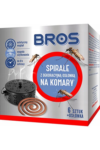 bros 12x Repelent spiralat pentru țânțari și insecte de interior, cu capac de...