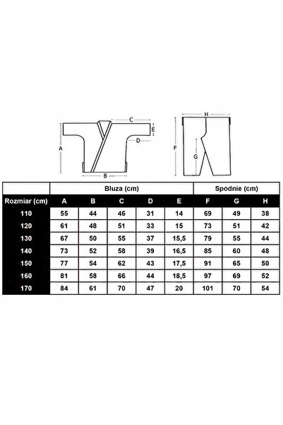 NO BRAND BUSHINDO KIMONO DE KARATE PENTRU TINEREȚE 120cm