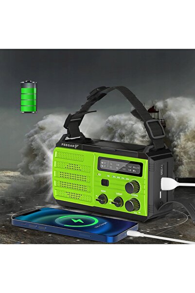 Feegar Radio OZE3 FM AM pentru bărci de pescuit, Powerbank portabil 8000mAh