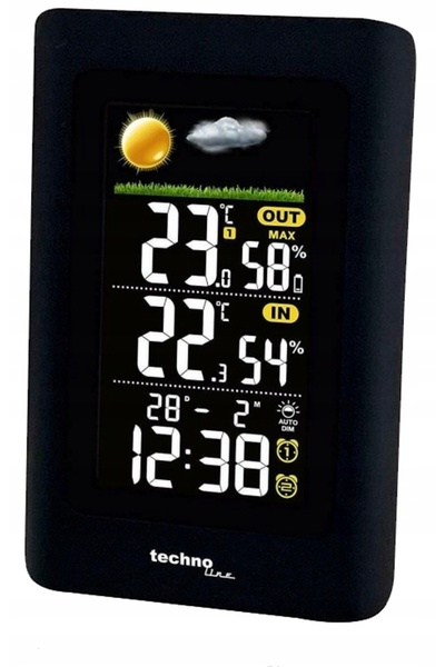TECHNOLINE Stație meteo higrometru termometru ceas + senzor