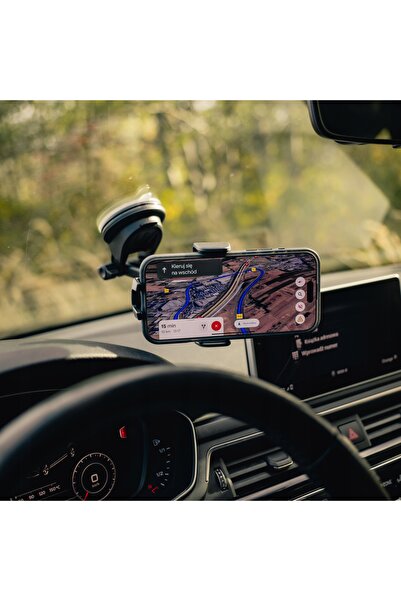 NO BRAND Suport telefon auto pentru parbriz și bord, rezistent.