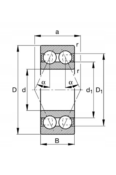 NO BRAND 3211 BD TVH C3 FAG 55x100x33.3 Rulment cu bile cu contact unghiular,...