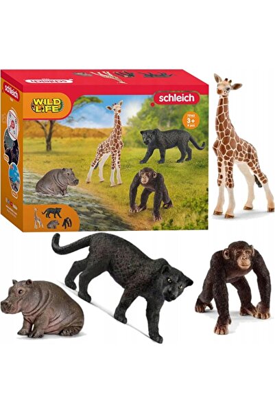SCHLEICH Set de animale sălbatice 4 figurine 72162