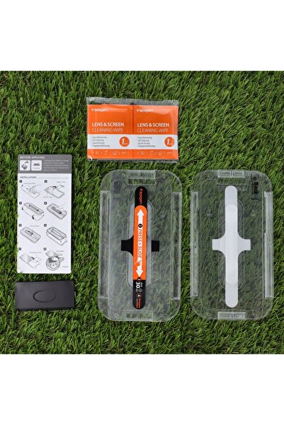 Spigen GLAS.TR EZ FIT Pachet de 2 folii de protecție din sticlă securizată pe...